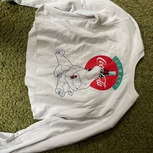 Coca Cola cropped sweater shirt